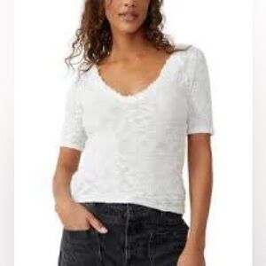 NWT! We the Free Francis Tee in Ivory